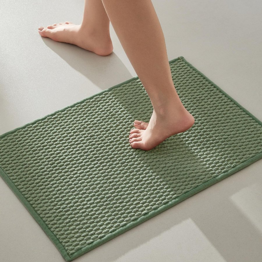 TYUU Bathroom Rugs Non Slip Washable