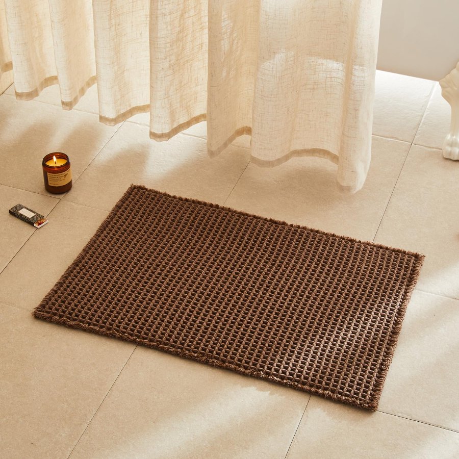 TYUU Waffle Bath Mat
