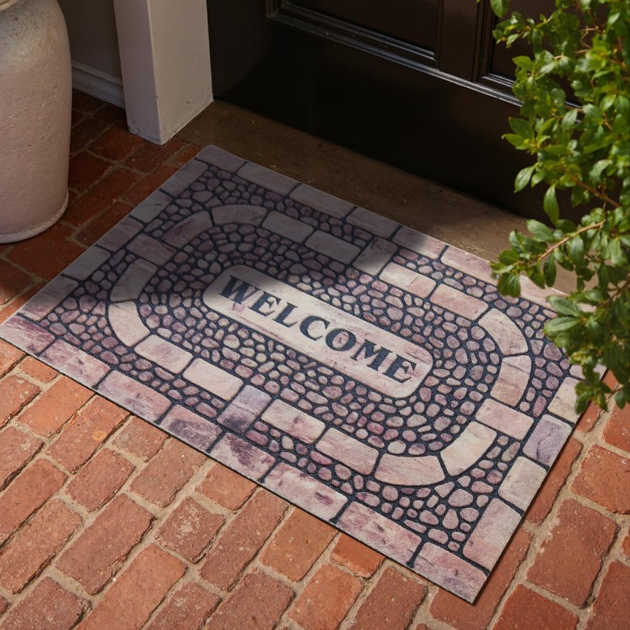 TYUU Welcome Mat Front Door Mat Indoor Outside Entrance